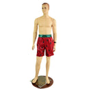 Mens Watermelon Basketball Shorts with Pockets - Coquetry Clothing