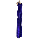Purple Velvet Twist Back Stilting Costume-4