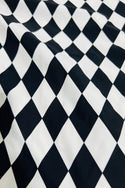 UV Black & White Diamond Fabric - 1