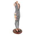 "Josie" Halter Top Catsuit with O-ring Cutouts - 4