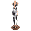 "Josie" Halter Top Catsuit with O-ring Cutouts - 6