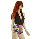 Josie Romper in Black Mesh & Meteorite - Coquetry Clothing