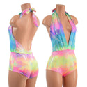 UV Glow Spectrum Holographic Stretch Fabric - 12