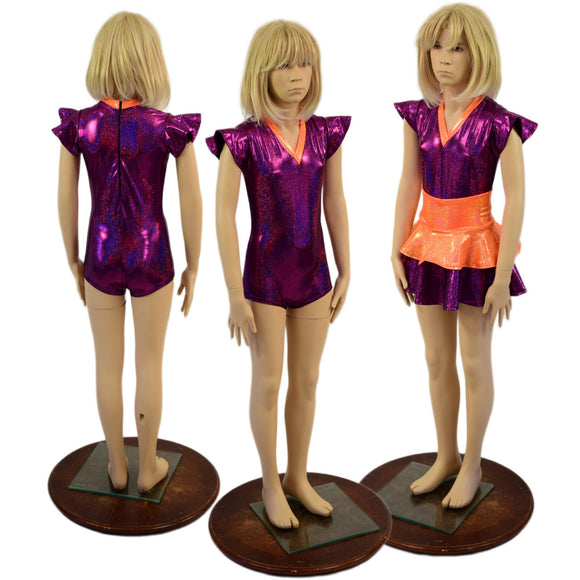 Kids 2PC Romper and Ruffled Skirt Set - Coquetry Clothing