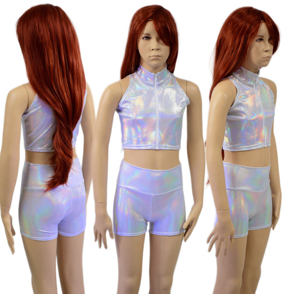 Kids 7 Ready to Ship 2PC Demon Hunter Set in Flashbulb - Coquetry Clothing