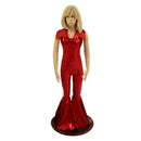 Kids Bell Bottom, Backless, Showtime Collar Catsuit - Coquetry Clothing