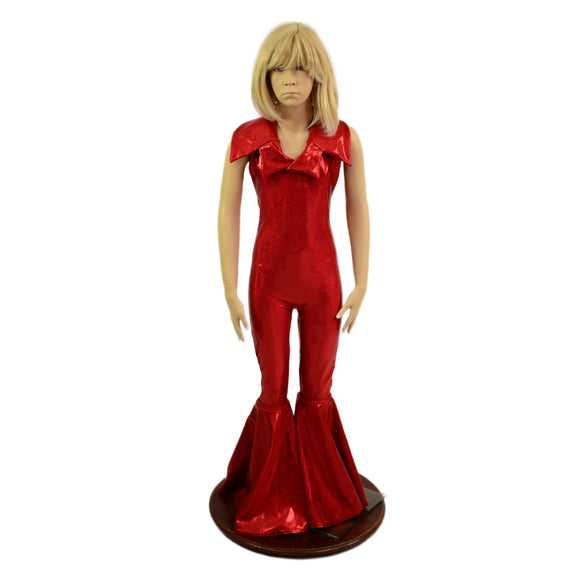 Kids Bell Bottom, Backless, Showtime Collar Catsuit - Coquetry Clothing