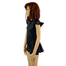 Kids Black Kaleidoscope Ruffle Rump Romper - Coquetry Clothing