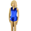 Kids Blue and Gold Tuxedo Style Romper - Coquetry Clothing