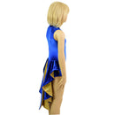 Kids Blue and Gold Tuxedo Style Romper - Coquetry Clothing