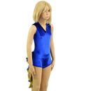 Kids Blue and Gold Tuxedo Style Romper - Coquetry Clothing