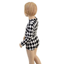 Kids Diamond Print Stella Romper - Coquetry Clothing