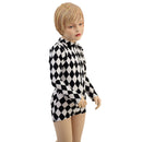 Kids Diamond Print Stella Romper - Coquetry Clothing