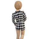 Kids Diamond Print Stella Romper - Coquetry Clothing