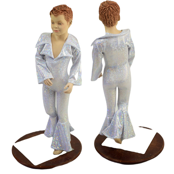 Kids Elvis Catsuit with Plunging Showtime Collar and Bell Bottoms - Coquetry Clothing