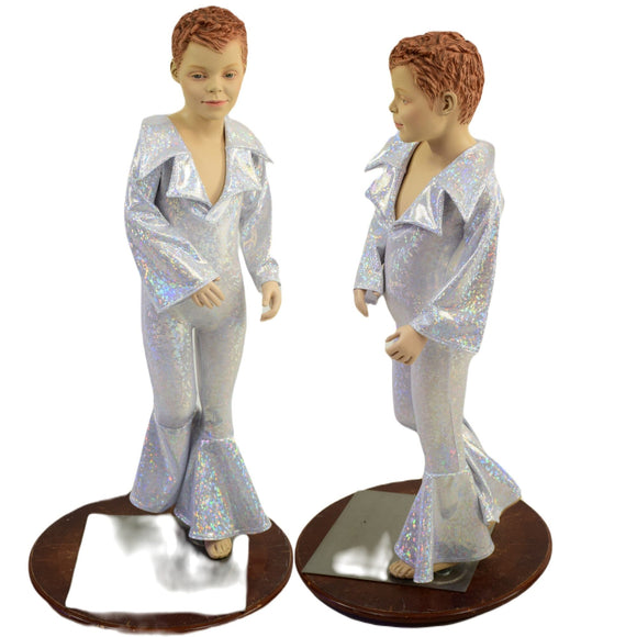 Kids Elvis Catsuit with Plunging Showtime Collar and Bell Bottoms - Coquetry Clothing