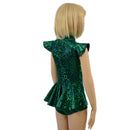 Kids Green Kaleidoscope Ruffle Rump Romper - Coquetry Clothing
