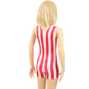 Kids Red and White Striped Tank Romper - Coquetry Clothing