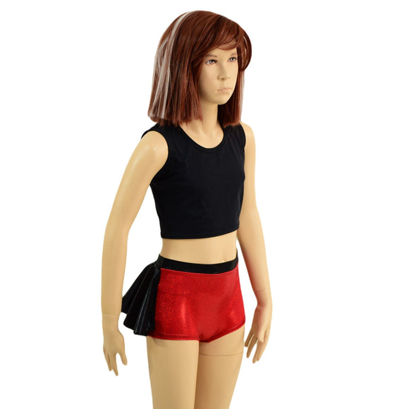 Kids Ruffle Rump Brief Cut Shorts (Top Sold Separately) - Coquetry Clothing