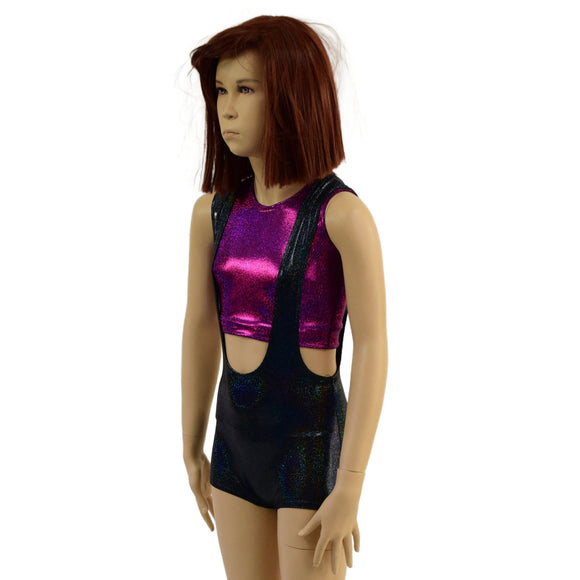 Kids Suspender Romper - Coquetry Clothing