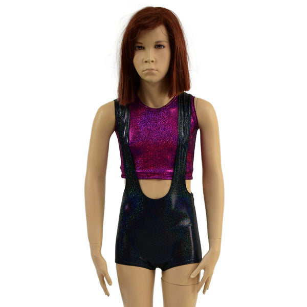 Kids Suspender Romper - 2