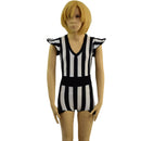 Kids V neck, Flip Sleeve, Side Panel Romper with Hip Ruffles - Coquetry Clothing