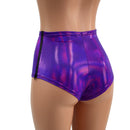Lace Up Front Siren Shorts with Double Separating Hip Zippers - Coquetry Clothing