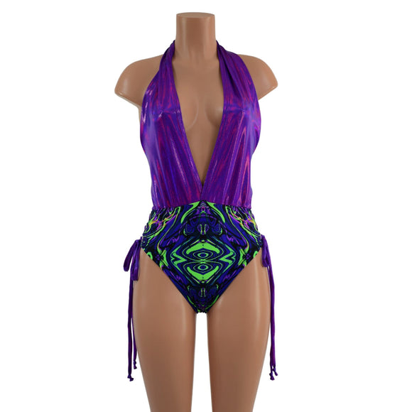 Lace Up Hip Josie Romper - Coquetry Clothing