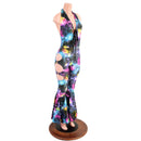 Lace Up Josie Style Catsuit with Oring Cutouts - Coquetry Clothing