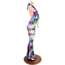 Lace Up Josie Style Catsuit with Oring Cutouts - Coquetry Clothing