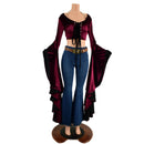 Lace Up Sorceress Sleeve Crop Top - Coquetry Clothing