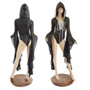 Lace Up Sorceress Sleeve Romper with Hood - Coquetry Clothing