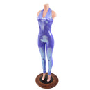 Lavender Ice Backless V Neck Catsuit - Coquetry Clothing