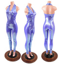 Lavender Ice Backless V Neck Catsuit - Coquetry Clothing
