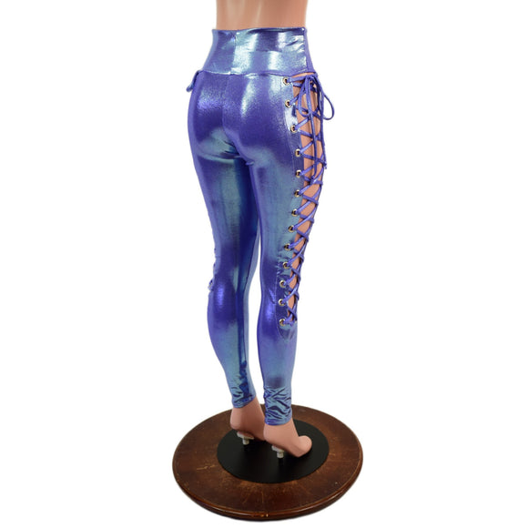 Lavender Ice Laceup Leggings - Coquetry Clothing