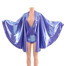 Lavender Ice Metallic Spandex Fabric - Coquetry Clothing