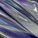 Lavender Ice Metallic Spandex Fabric - Coquetry Clothing