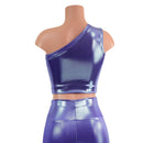 Lavender Ice One Shoulder Crop Top - Coquetry Clothing