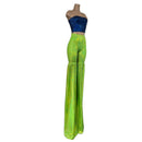 Leggings Style Stilt Pants in Neon Lime Holographic - Coquetry Clothing