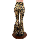 Leopard Print High Waist Bell Bottom Flares - Coquetry Clothing