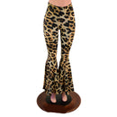 Leopard Print High Waist Bell Bottom Flares - Coquetry Clothing