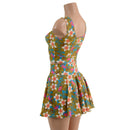 Lets Have a Tikki Skirt, Bike Shorts, or Crop Tank READY to SHIP - Coquetry Clothing