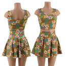 Lets Have a Tikki Skirt, Bike Shorts, or Crop Tank READY to SHIP - Coquetry Clothing