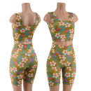 Lets Have a Tikki Skirt, Bike Shorts, or Crop Tank READY to SHIP - Coquetry Clothing