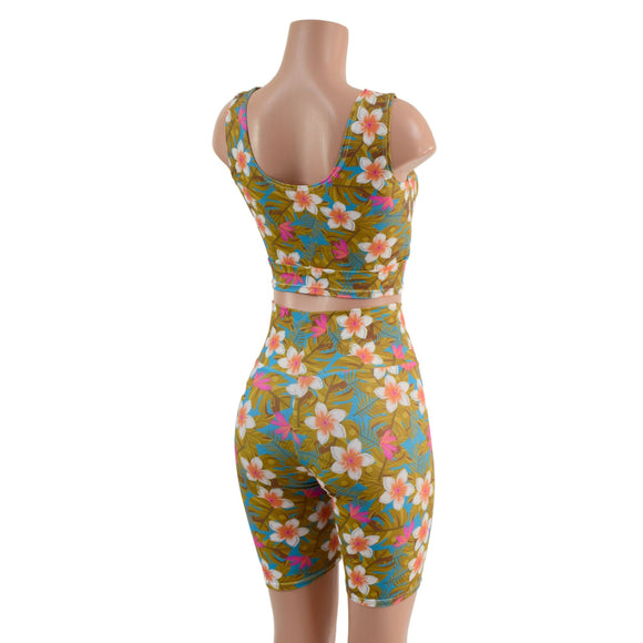 Lets Have a Tikki Skirt, Bike Shorts, or Crop Tank READY to SHIP - Coquetry Clothing