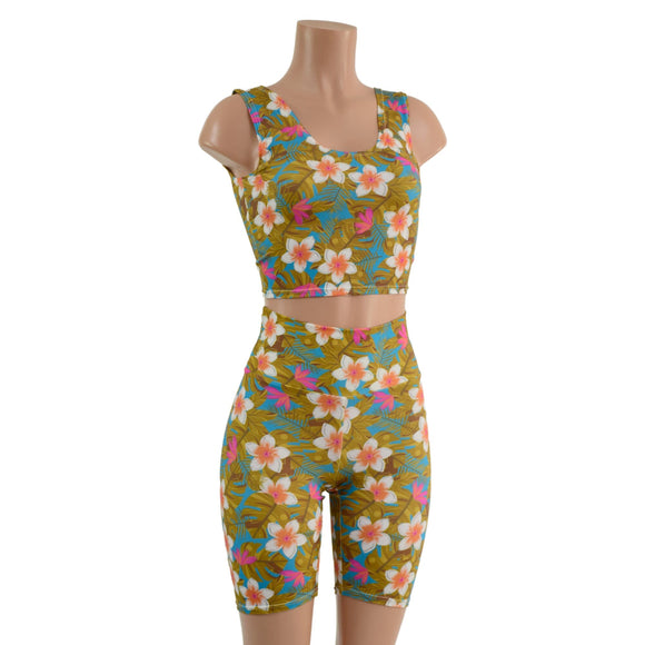 Lets Have a Tikki Skirt, Bike Shorts, or Crop Tank READY to SHIP - Coquetry Clothing