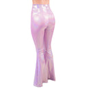 Lilac Holographic High Waist Solar Flares - Coquetry Clothing