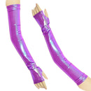 Long Fingerless Glove Arm Warmers in Plumeria - Coquetry Clothing