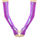 Long Fingerless Glove Arm Warmers in Plumeria - Coquetry Clothing