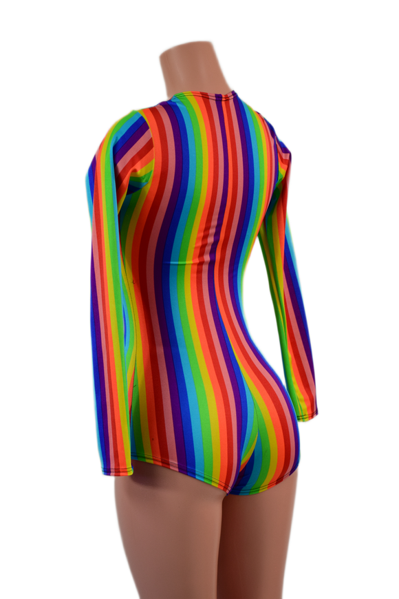 Long Sleeve Rainbow Romper - Coquetry Clothing